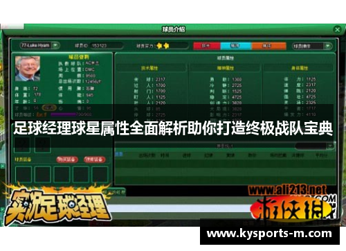 足球经理球星属性全面解析助你打造终极战队宝典